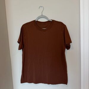 Lululemon Brown All Yours Boyfriend Tee Size 8
